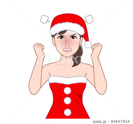 サンタコスプレをしている女性 サンタコスプレをしている女性 84647934