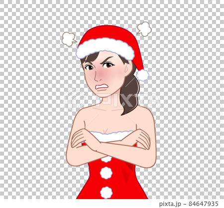 サンタコスプレをしている女性 84647935