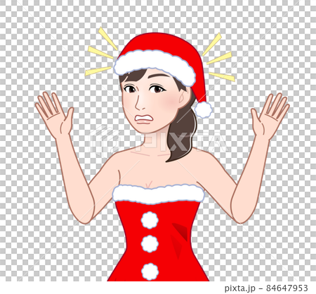 サンタコスプレをしている女性 84647953