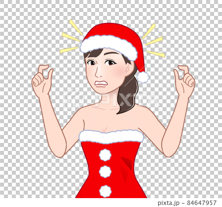 Woman doing santa cosplay 84647957