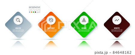 Business concept infographic template with option. Business concept infographic template with option. 84648162