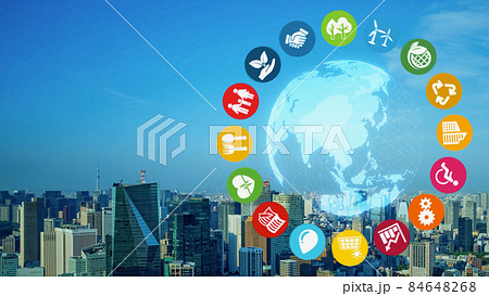 サステナブルな社会　SDGs　ESG投資 84648268