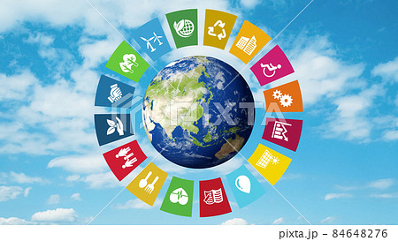 青空と環境イメージ　サステナブル　SDGs 84648276