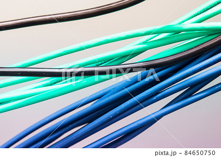 large group of UTP cables, Ethernet cables in rack cabinet, lead large group of UTP cables, Ethernet cables in rack cabinet, lead 84650750