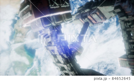 Space Station And Earth. 3D Animation Space Station And Earth. 3D Animation 84652645