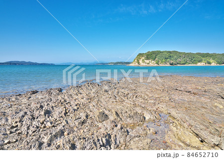 【次郎六郎海水浴場からの風景】 三重県志摩市大王町船越 84652710