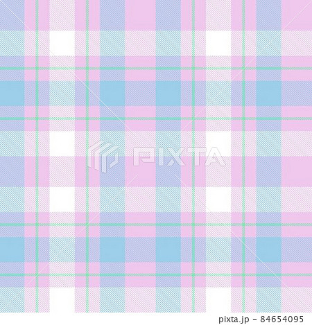 Rainbow Plaid Tartan Checkered Seamless Pattern 84654095
