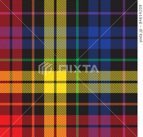 Rainbow Plaid Tartan Checkered Seamless Pattern Rainbow Plaid Tartan Checkered Seamless Pattern 84654209