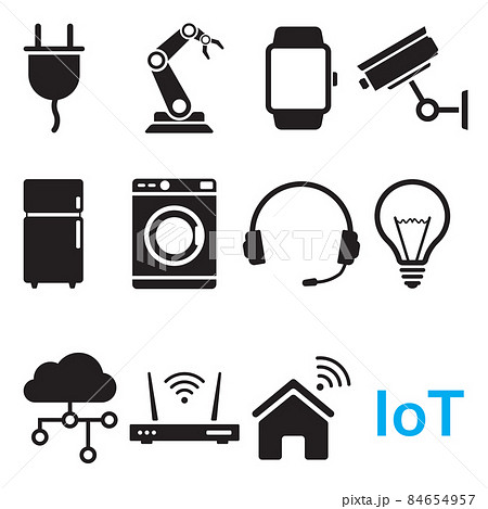 Iot Or Internet Of Things Icon In Simple Style のイラスト素材