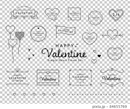 情人節相框套裝心形可愛簡約相框裝飾裝飾設計絲帶 84655769