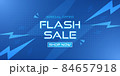 Flash sale banner. Abstract blue technology background 84657918
