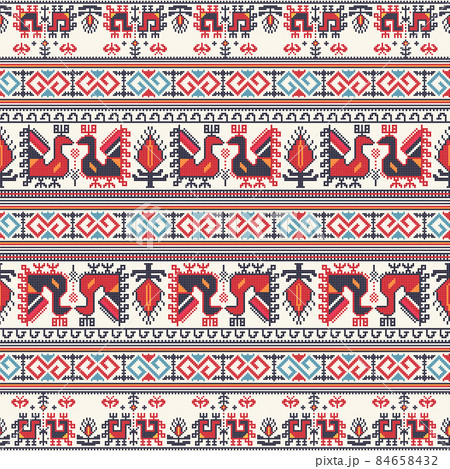 Bulgarian embroidery pattern 17 84658432