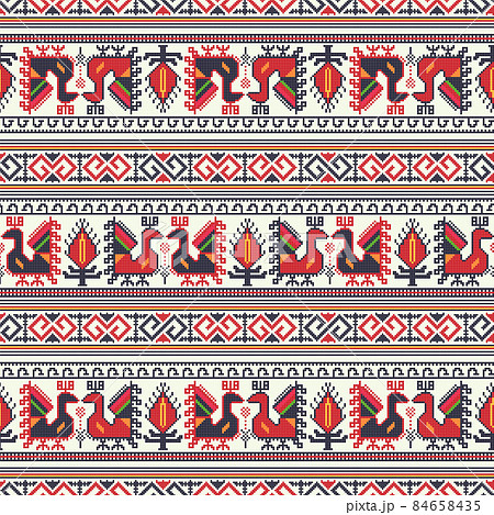 Bulgarian embroidery pattern 14 Bulgarian embroidery pattern 14 84658435