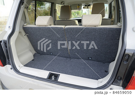 軽自動車のラゲッジスペースの写真素材