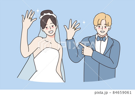 Wedding and marriage day concept. Wedding and marriage day concept. 84659061