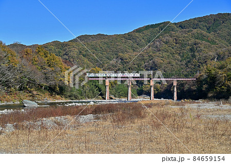 鉄道　私鉄:：秩父鉄道　親鼻鉄橋（荒川橋梁） 84659154