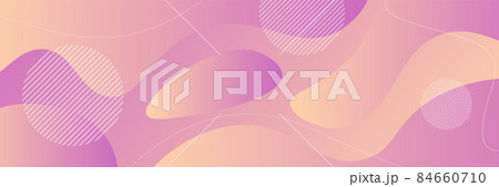 Wide web fluid banner with smooth shapes Wide web fluid banner with smooth shapes 84660710