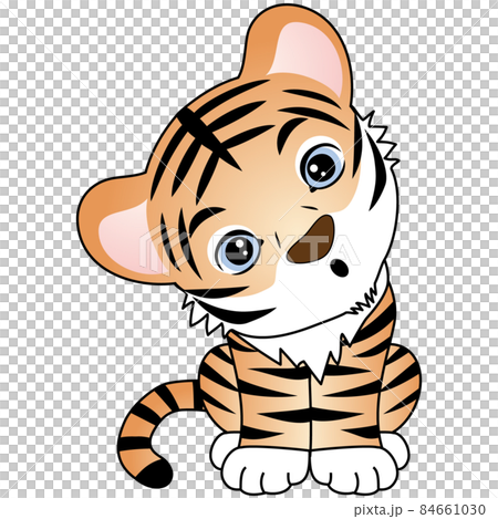 かわいいトラの子供のイラスト03 かわいいトラの子供のイラスト03 84661030