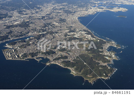 神奈川県立観音崎公園上空から見る風景 84661191