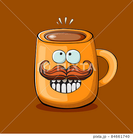 coffee clipart funny face