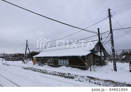 北海道　稚内　JR宗谷本線抜海駅 84661894