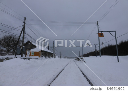 北海道　稚内　JR宗谷本線抜海駅 84661902