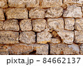 Old brick wall texture pattern. Vintage cement background material 84662137