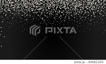 falling silver glitter shimmer confetti, festive frame with copy space for your text. 84662204