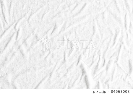 White fabric texture wrinkled texture ,Soft focus white fabric crumpled from bedding sheet use us background 84663008