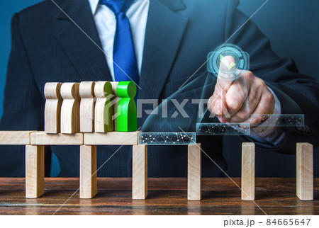 Leader sets further development direction of his business. Creation of conditions and obstacle cleaning. Assistance. Mentoring guidance. Implementation of business plan. Advancement to the goal 84665647