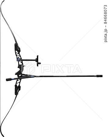 パラスポーツのアーチェリーで使用される弓の切り抜き写真。 84668073