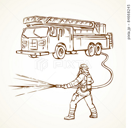 How to Draw a Fire Truck | Design School