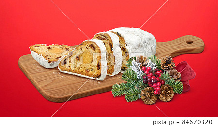 シュトーレン クリスマス イラスト リアル3のイラスト素材