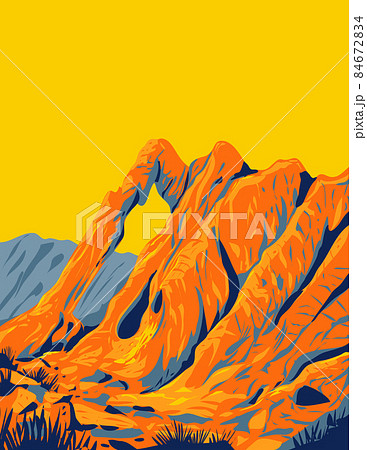 Valley of Fire State Park with Red Sandstone Formations the Aztec Sandstone Overton Nevada USA WPA Poster Art Valley of Fire State Park with Red Sandstone Formations the Aztec Sandstone Overton Nevada USA WPA Poster Art 84672834