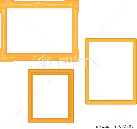 金色の額縁のフレーム 金色の額縁のフレーム 84673709
