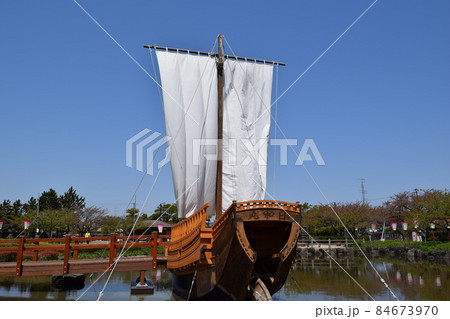 千石船（北前船）日和山公園 日本遺産 84673970