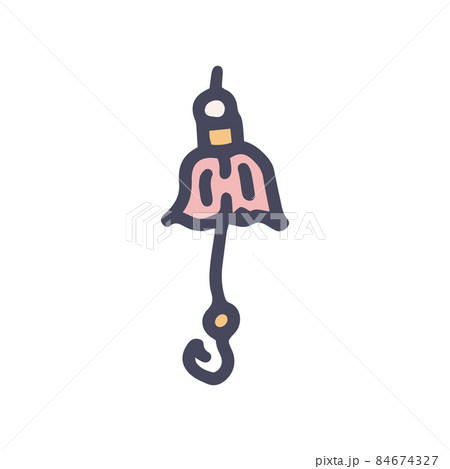 fly fishing lure color vector doodle simple icon 84674327