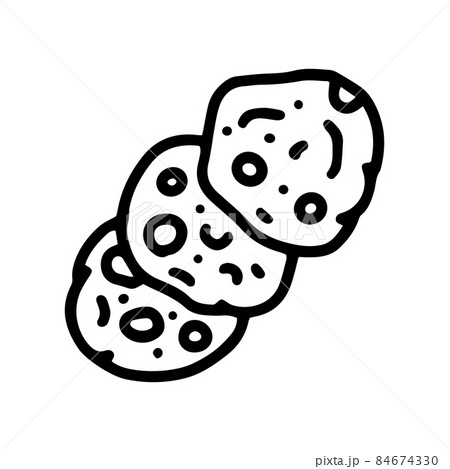 arepa line vector doodle simple icon design 84674330