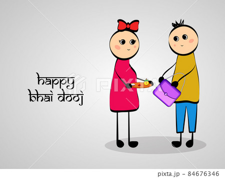 illustration of hindu festival bhai doojillustration of hindu festival bhai dooj 84676346