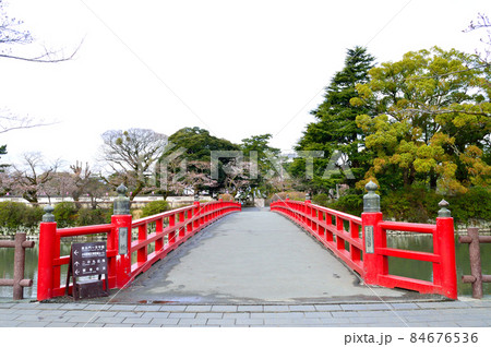 小田原城　外堀の学橋 84676536