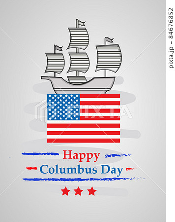 illustration of Columbus Day Background 84676852