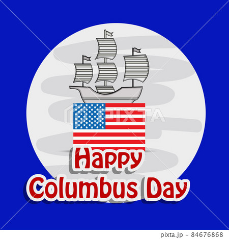 illustration of Columbus Day Background 84676868