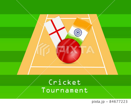 illustration of Cricket Sport Background 84677223