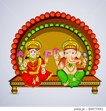illustration of hindu festival Diwali 84677891