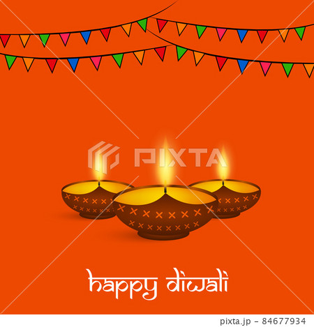 illustration of hindu festival Diwali 84677934