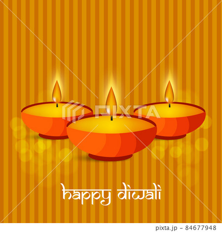 illustration of hindu festival Diwali 84677948