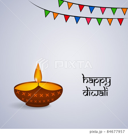 illustration of hindu festival Diwali 84677957