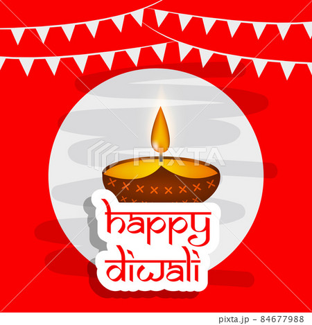 illustration of hindu festival Diwali illustration of hindu festival Diwali 84677988