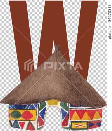 Native American Indian alphabet A-Z watercolor 84678518