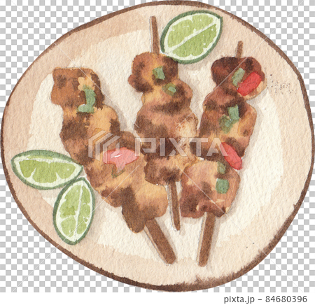 Indonesian food watercolor clipart png 84680396